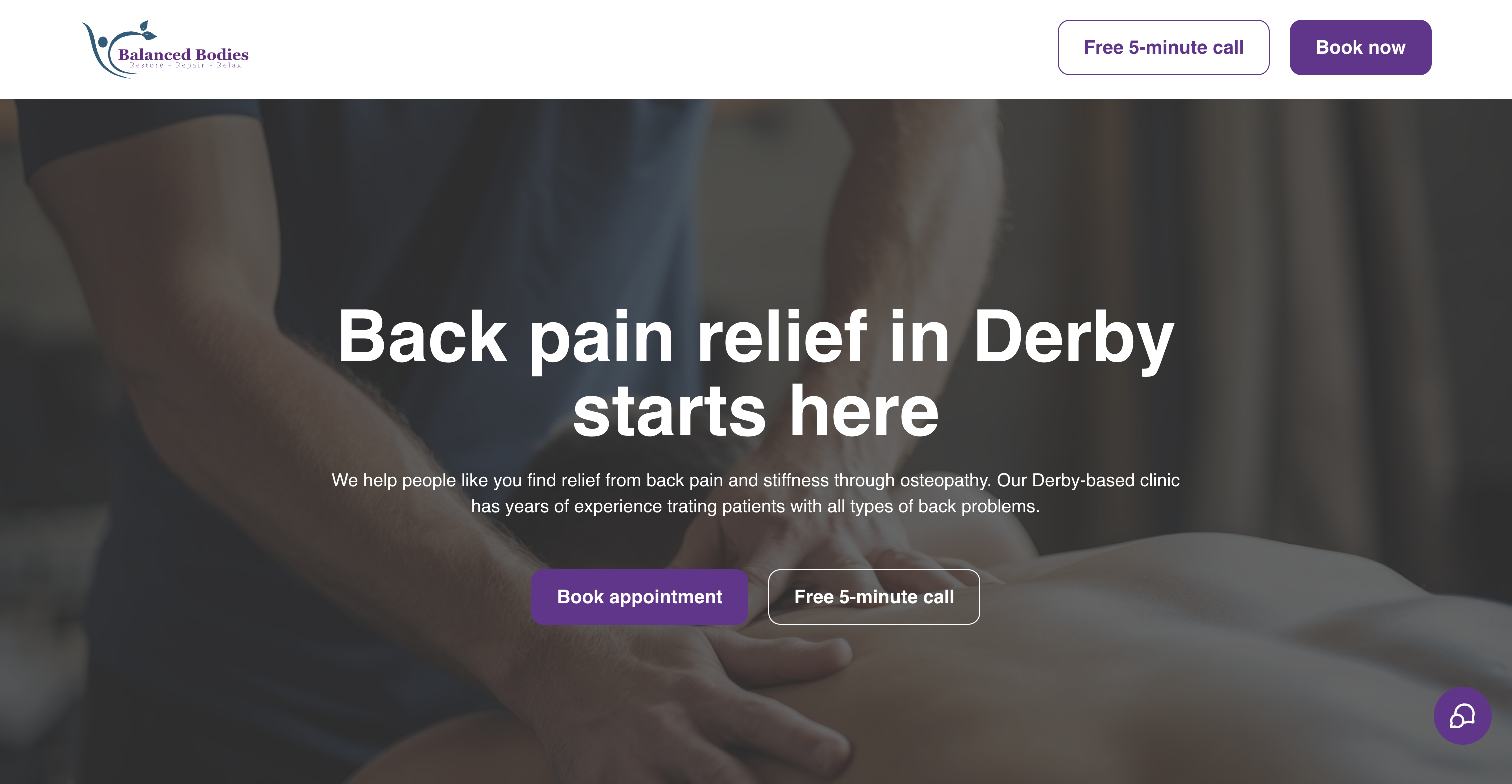 Balanced Bodies landing page